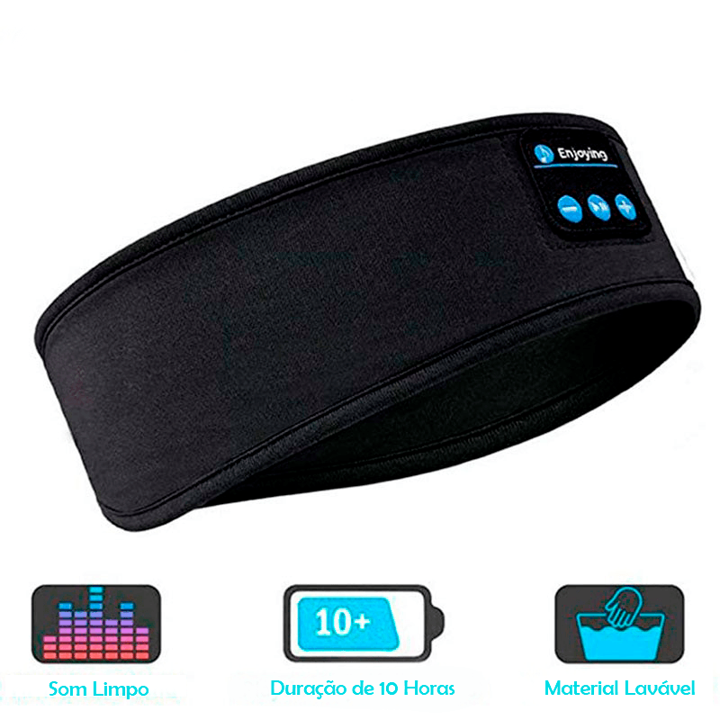 Máscara de Olho para Dormir com Fone de Ouvido - EyeMask Fone - tudokasa