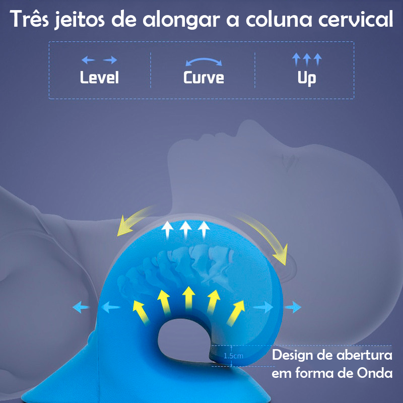 Travesseiro Massageador e Alinhador Cervical - Onda Relax