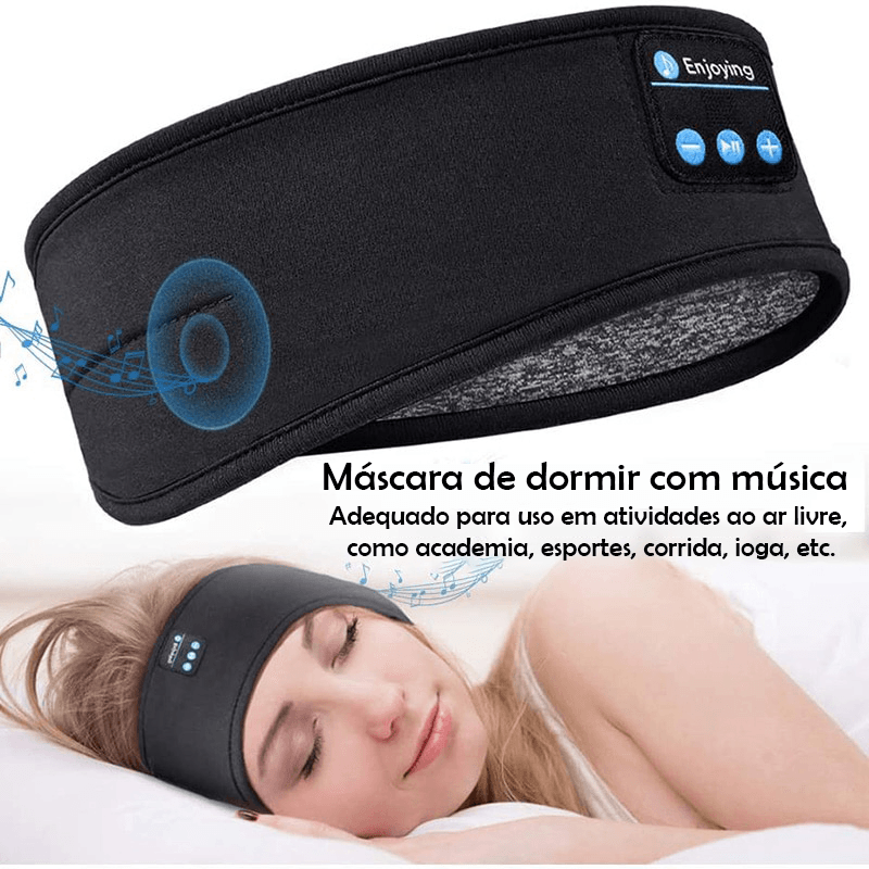 Máscara de Olho para Dormir com Fone de Ouvido - EyeMask Fone - tudokasa