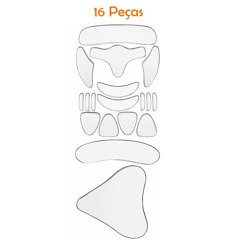 Adesivo de Silicone Antirrugas e Linhas de Expressão (16 Peças) - Antirrugas Stick