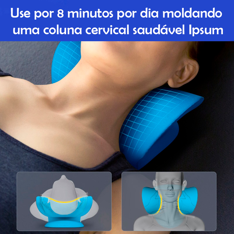 Travesseiro Massageador e Alinhador Cervical - Onda Relax