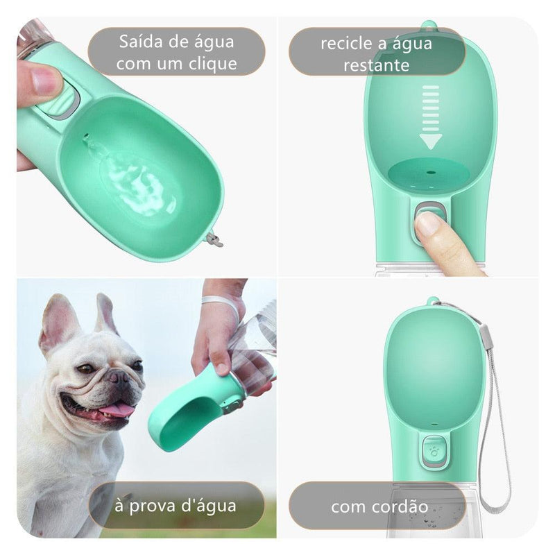 Garrafa de Água Portátil para Pet - Pet Water - tudokasa